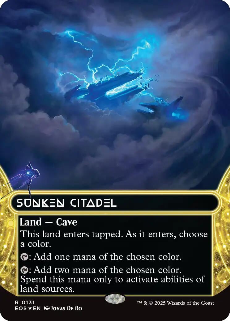 Image for Sunken Citadel (0131) (Borderless) (Galaxy Foil) (131) (Edge of Eternities: Stellar Sights) - Magic: The Gathering