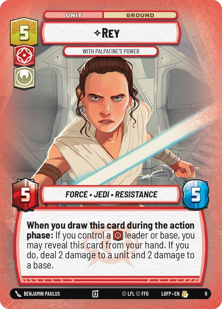 Image for Rey - With Palpatine's Power (9) - Star Wars: Unlimited