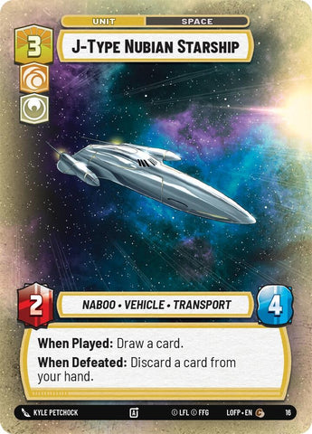 Image for J-Type Nubian Starship (16) - Star Wars: Unlimited