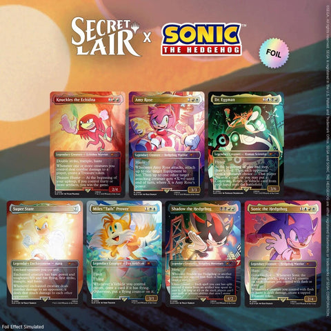 Image for Secret Lair x Sonic the Hedgehog Superdrop: Friends & Foes (Rainbow Foil) - Magic: The Gathering