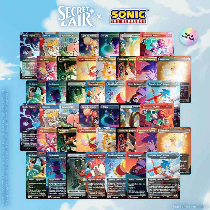 Image for Secret Lair x Sonic the Hedgehog Superdrop: Sonic 100% Complete Bundle - Magic: The Gathering