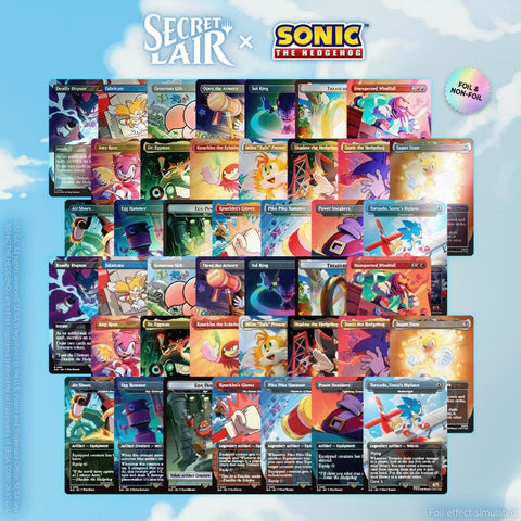 Image for Secret Lair x Sonic the Hedgehog Superdrop: Sonic 100% Complete Bundle - Magic: The Gathering