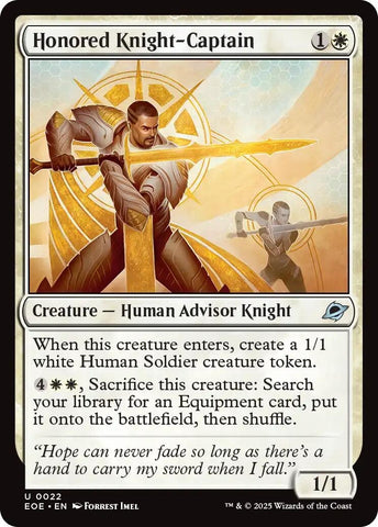 Image for Honored Knight-Captain (22) (Edge of Eternities) - Magic: The Gathering