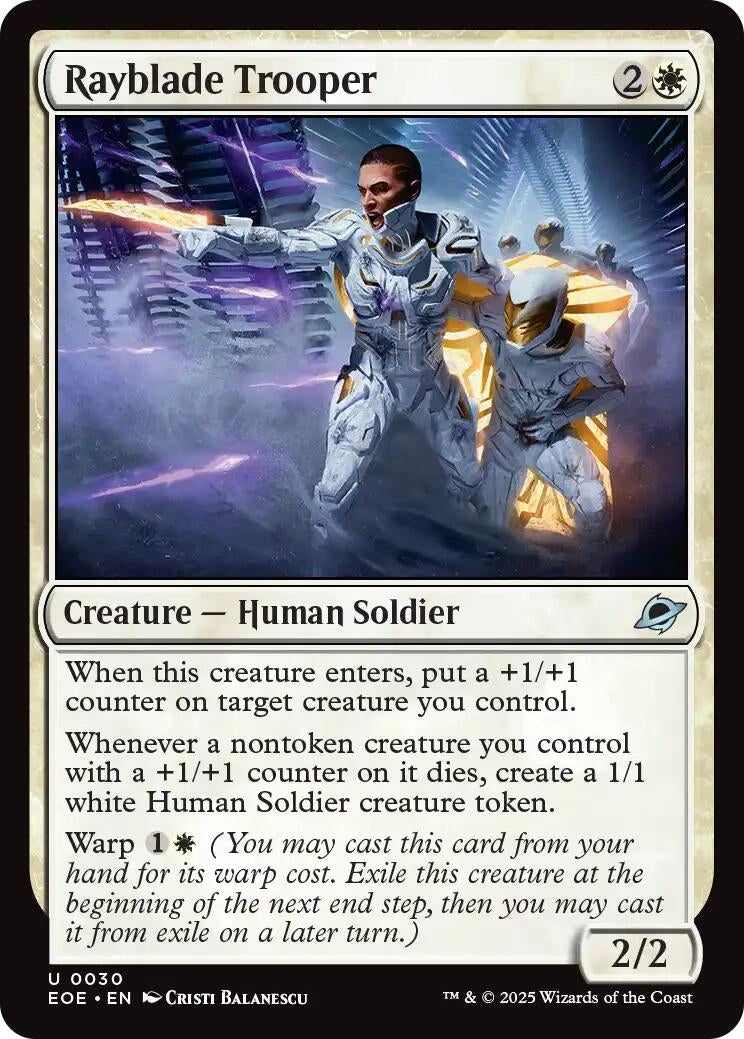 Image for Rayblade Trooper (30) (Edge of Eternities) - Magic: The Gathering