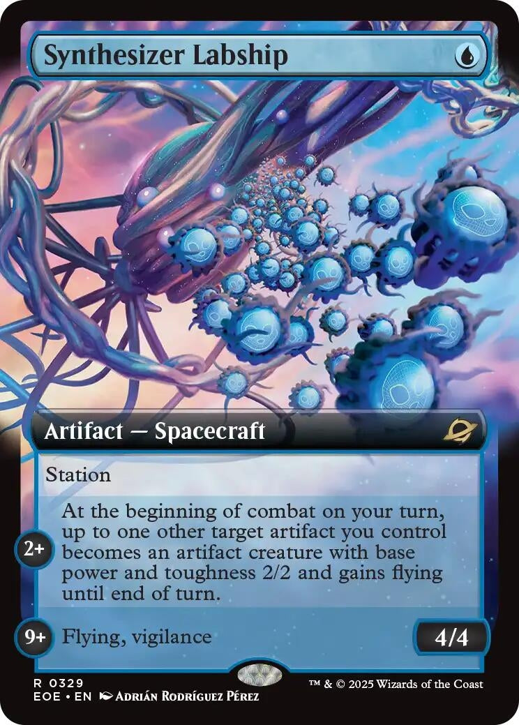 Image for Synthesizer Labship (Extended Art) (329) (Edge of Eternities) - Magic: The Gathering