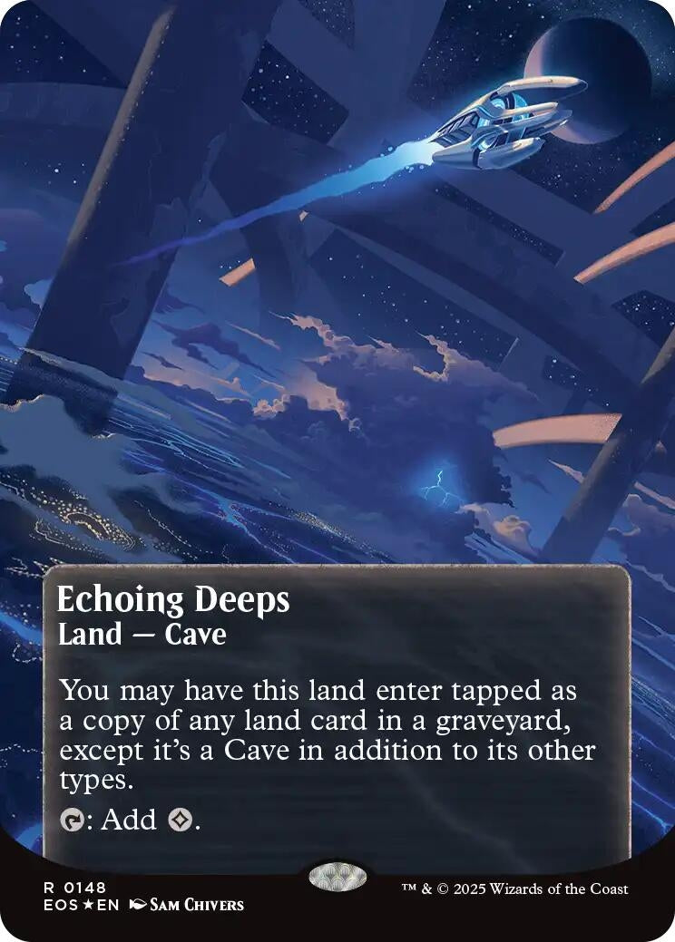 Image for Echoing Deeps (0148) (Borderless) (Galaxy Foil) (148) (Edge of Eternities: Stellar Sights) - Magic: The Gathering