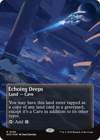 Image for Echoing Deeps (0148) (Borderless) (Galaxy Foil) (148) (Edge of Eternities: Stellar Sights) - Magic: The Gathering