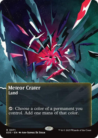 Image for Meteor Crater (0071) (Borderless) (71) (Edge of Eternities: Stellar Sights) - Magic: The Gathering