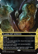 Image for Plaza of Heroes (0123) (Borderless) (Galaxy Foil) (123) (Edge of Eternities: Stellar Sights) - Magic: The Gathering