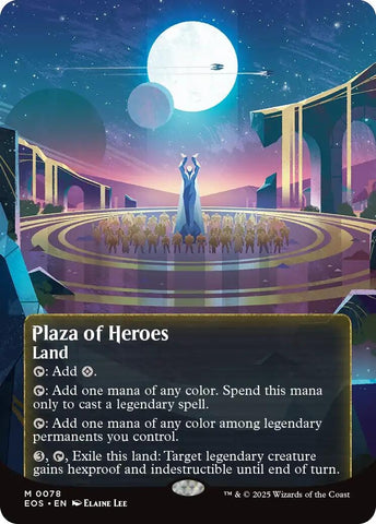 Image for Plaza of Heroes (0078) (Borderless) (78) (Edge of Eternities: Stellar Sights) - Magic: The Gathering