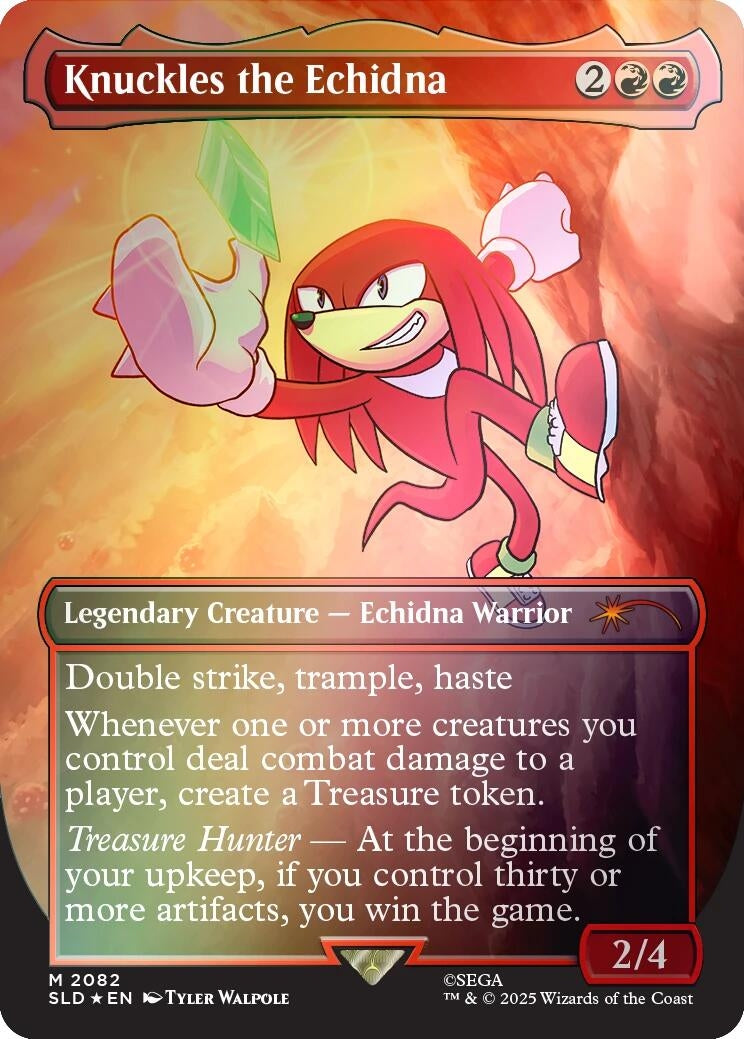 Image for Knuckles the Echidna (Rainbow Foil) (2082) (Secret Lair Drop Series) - Magic: The Gathering