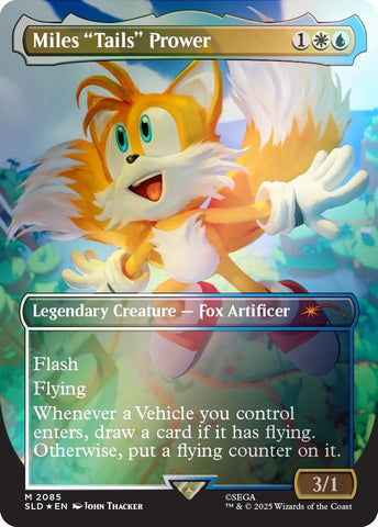 Image for Miles "Tails" Prower (Rainbow Foil) (2085) (Secret Lair Drop Series) - Magic: The Gathering
