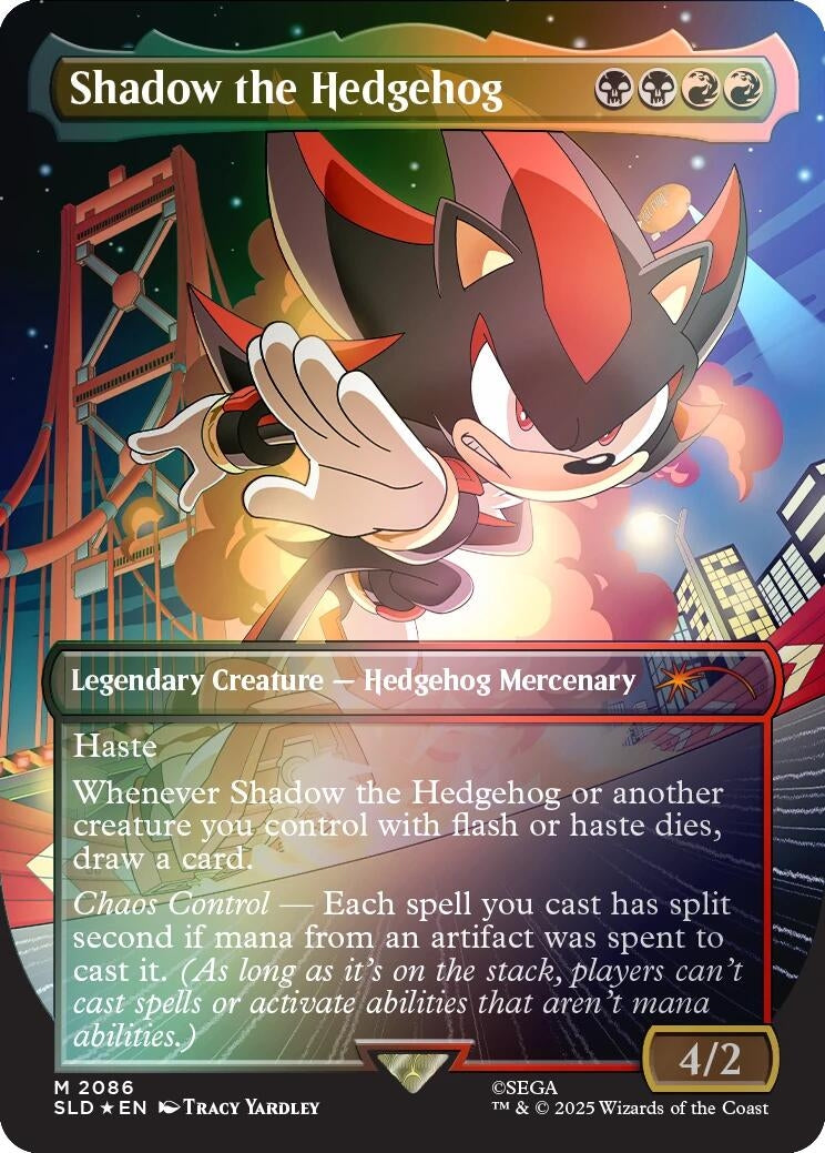 Image for Shadow the Hedgehog (Rainbow Foil) (2086) (Secret Lair Drop Series) - Magic: The Gathering