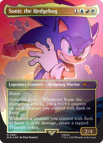 Image for Sonic the Hedgehog (Rainbow Foil) (2087) (Secret Lair Drop Series) - Magic: The Gathering