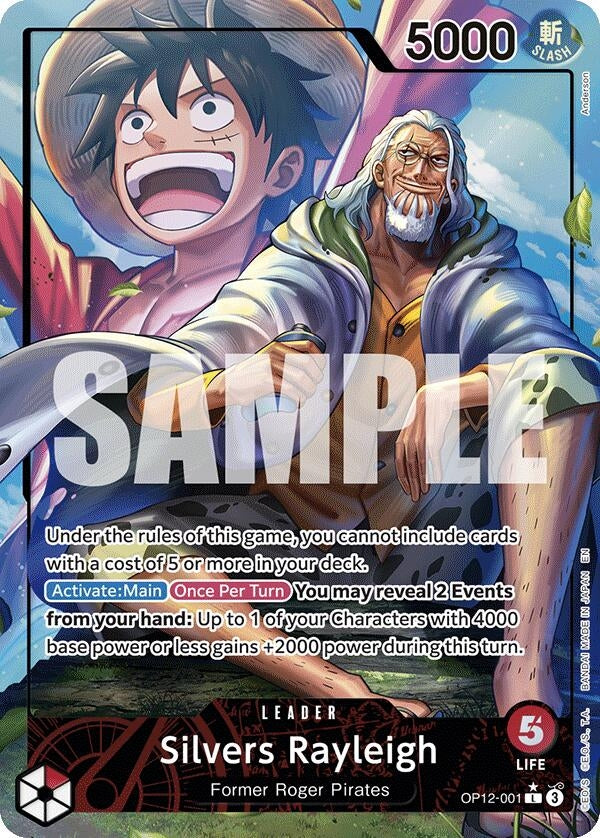 Image for Silvers Rayleigh (Alternate Art) (OP12-001) (Legacy of the Master) - One Piece Card Game