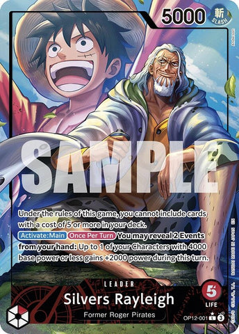 Image for Silvers Rayleigh (Alternate Art) (OP12-001) (Legacy of the Master) - One Piece Card Game