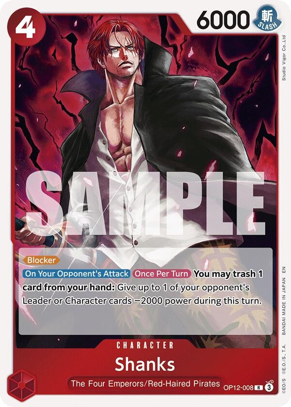 Image for Shanks (008) (OP12-008) (Legacy of the Master) - One Piece Card Game