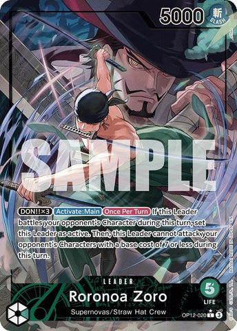 Image for Roronoa Zoro (020) (Alternate Art) (OP12-020) (Legacy of the Master) - One Piece Card Game