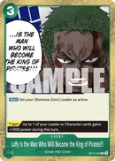 Image for Luffy Is the Man Who Will Become the King of Pirates!!! (OP12-039) (Legacy of the Master) - One Piece Card Game