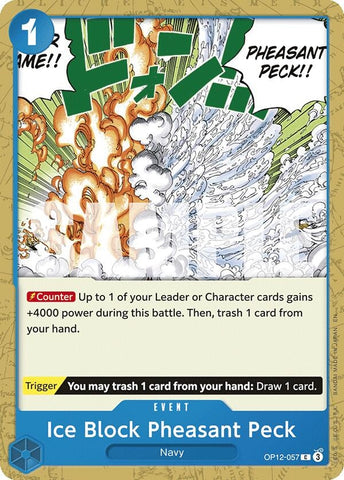 Image for Ice Block Pheasant Peck (OP12-057) (Legacy of the Master) - One Piece Card Game