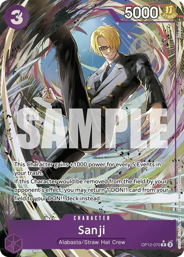 Image for Sanji (070) (Alternate Art) (OP12-070) (Legacy of the Master) - One Piece Card Game