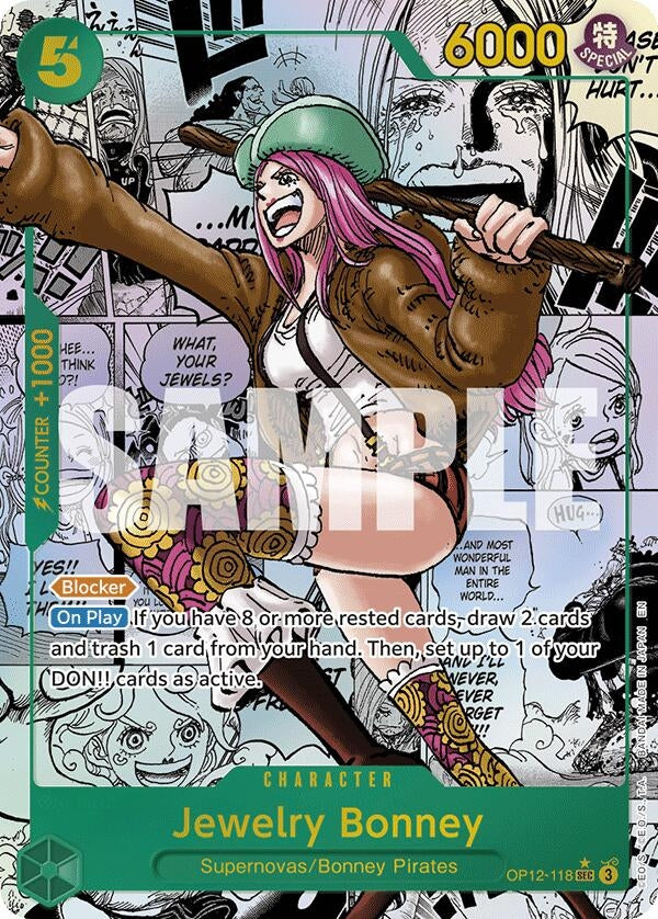 Image for Jewelry Bonney (118) (Manga) (OP12-118) (Legacy of the Master) - One Piece Card Game