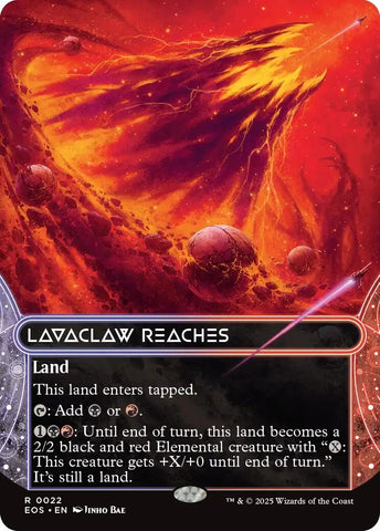 Image for Lavaclaw Reaches (0022) (Borderless) (22) (Edge of Eternities: Stellar Sights) - Magic: The Gathering