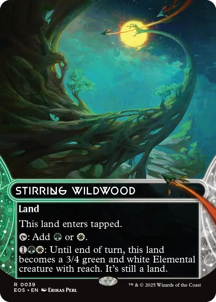 Image for Stirring Wildwood (0039) (Borderless) (39) (Edge of Eternities: Stellar Sights) - Magic: The Gathering