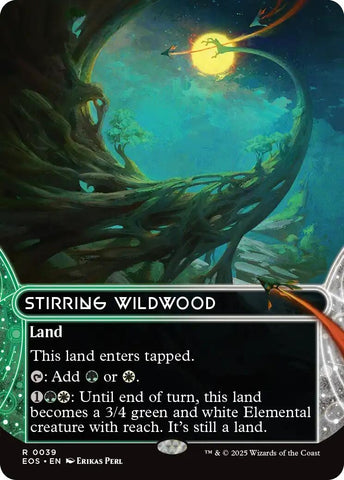 Image for Stirring Wildwood (0039) (Borderless) (39) (Edge of Eternities: Stellar Sights) - Magic: The Gathering