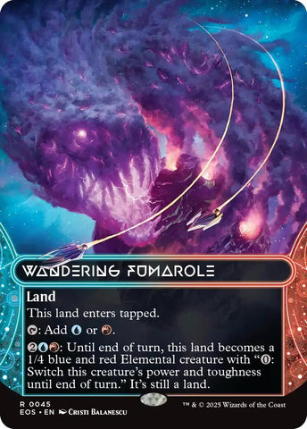 Image for Wandering Fumarole (0045) (Borderless) (45) (Edge of Eternities: Stellar Sights) - Magic: The Gathering