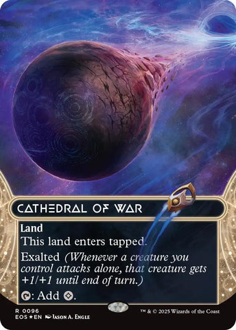 Image for Cathedral of War (0096) (Borderless) (Galaxy Foil) (96) (Edge of Eternities: Stellar Sights) - Magic: The Gathering