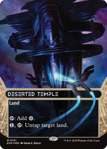 Image for Deserted Temple (0101) (Borderless) (Galaxy Foil) (101) (Edge of Eternities: Stellar Sights) - Magic: The Gathering