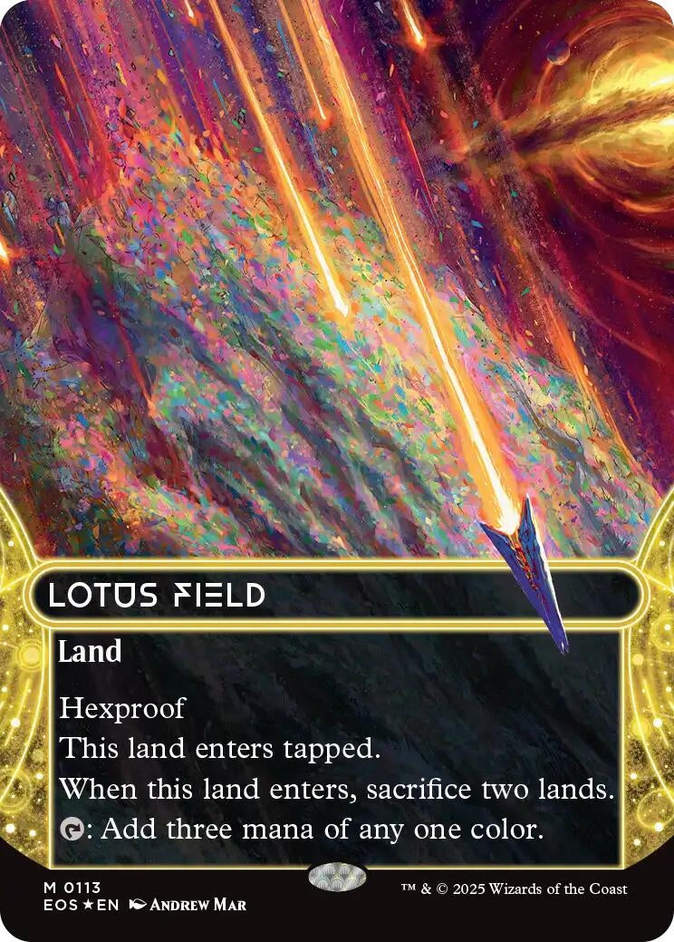 Image for Lotus Field (0113) (Borderless) (Galaxy Foil) (113) (Edge of Eternities: Stellar Sights) - Magic: The Gathering