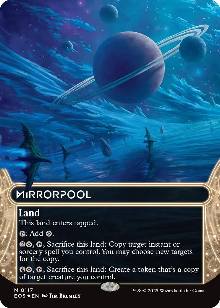 Image for Mirrorpool (0117) (Borderless) (Galaxy Foil) (117) (Edge of Eternities: Stellar Sights) - Magic: The Gathering
