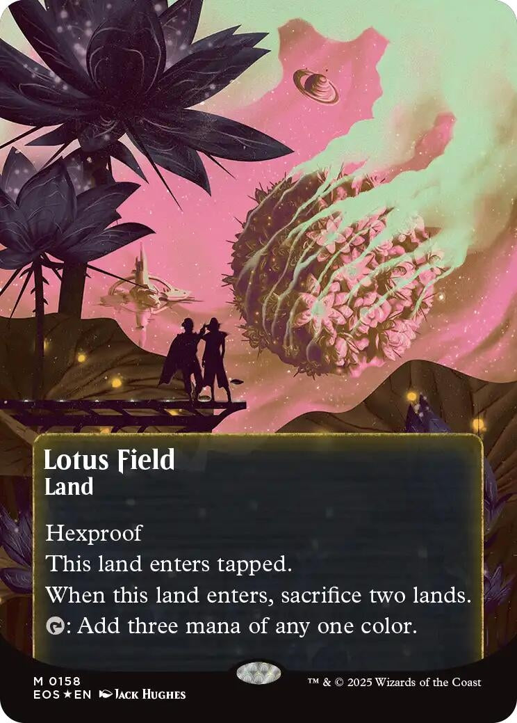 Image for Lotus Field (0158) (Borderless) (Galaxy Foil) (158) (Edge of Eternities: Stellar Sights) - Magic: The Gathering