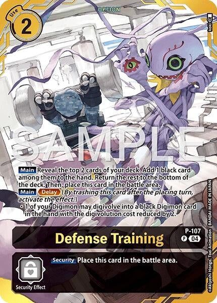 Image for Defense Training (Premium Card Collection -Digimon Training Set-) (P-107 P) (Digimon Promotion Cards) (D-PR) - Digimon Card Game