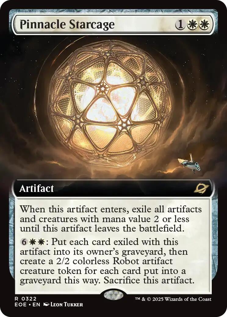 Image for Pinnacle Starcage (Extended Art) (322) (Edge of Eternities) - Magic: The Gathering