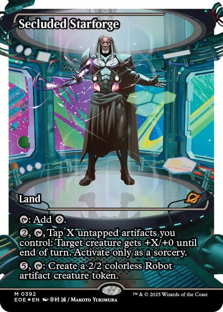 Image for Secluded Starforge (Showcase) (Fracture Foil) (392) (Edge of Eternities) - Magic: The Gathering