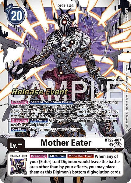 Image for Mother Eater (BT22-007 U) - Digimon Card Game