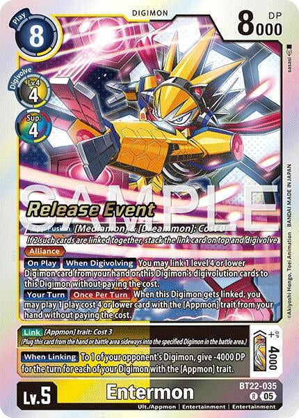 Image for Entermon (BT22-035 R) - Digimon Card Game