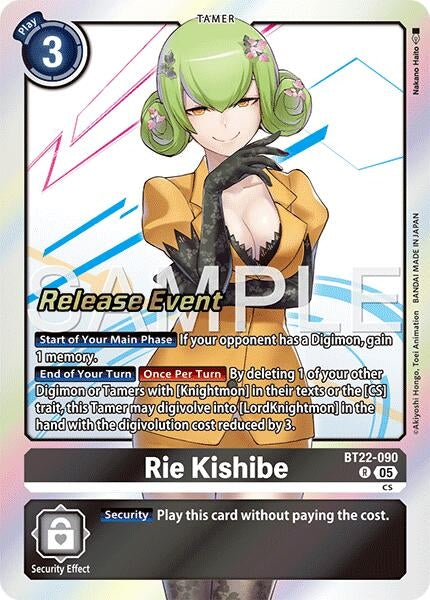 Image for Rie Kishibe (BT22-090 R) - Digimon Card Game