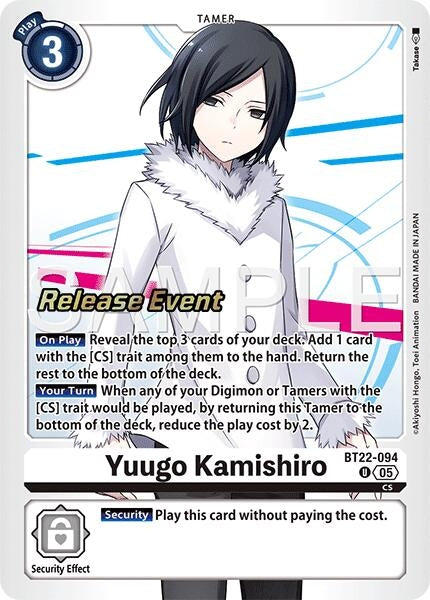 Image for Yuugo Kamishiro (BT22-094 U) - Digimon Card Game