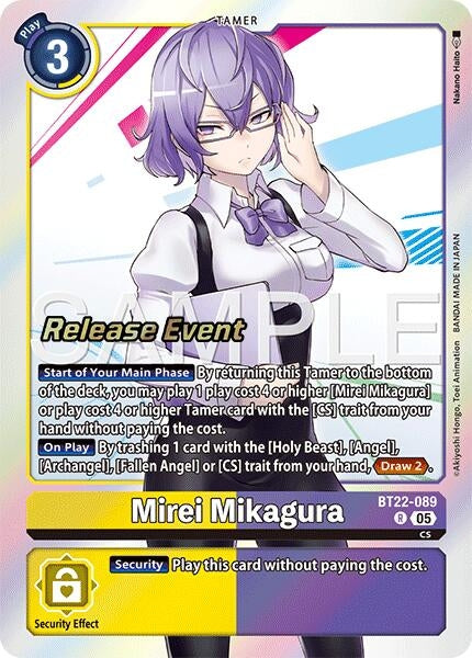 Image for Mirei Mikagura (BT22-089 R) - Digimon Card Game