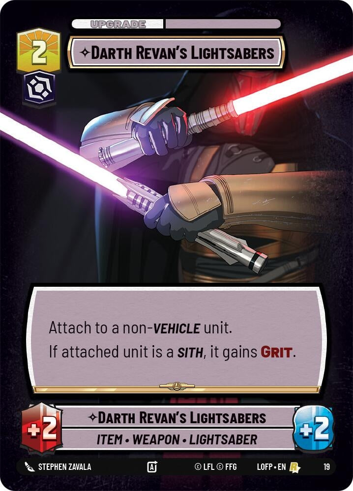 Darth Revan's Lightsabers (19) (Organized Play Promos)