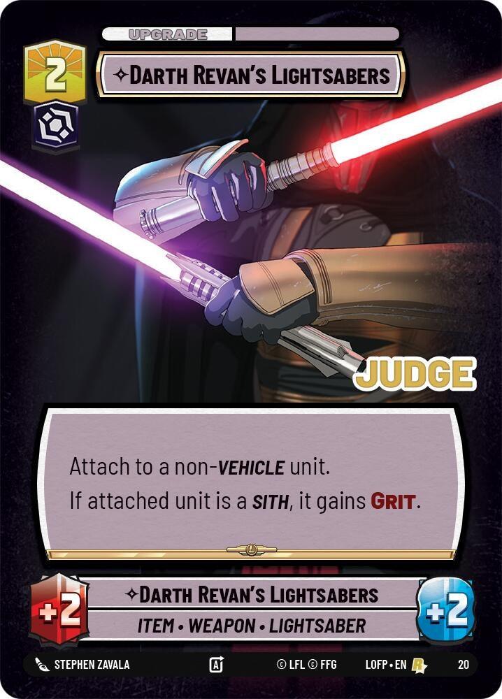 Image for Darth Revan's Lightsabers (20) - Star Wars: Unlimited