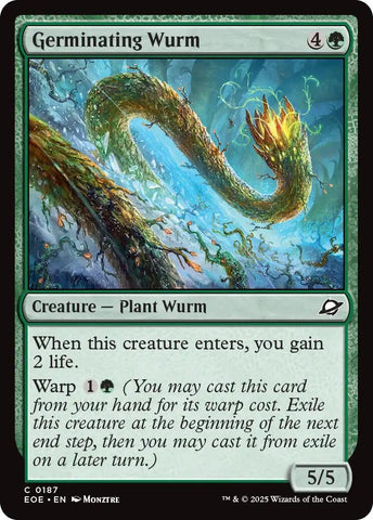 Image for Germinating Wurm (187) (Edge of Eternities) - Magic: The Gathering