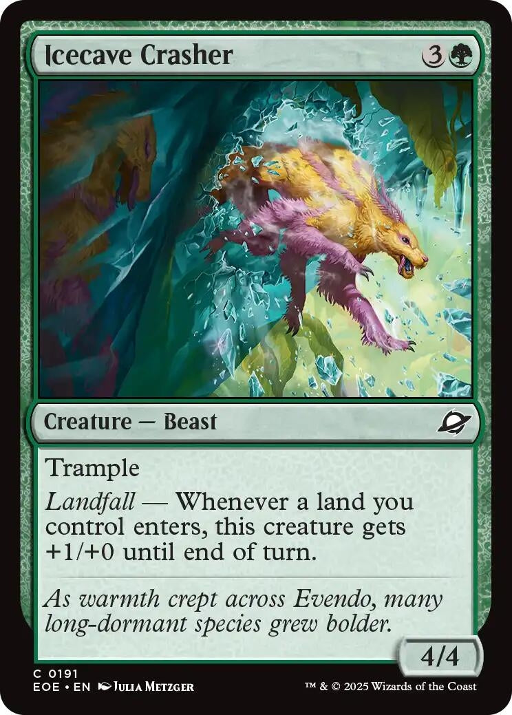 Image for Icecave Crasher (191) (Edge of Eternities) - Magic: The Gathering