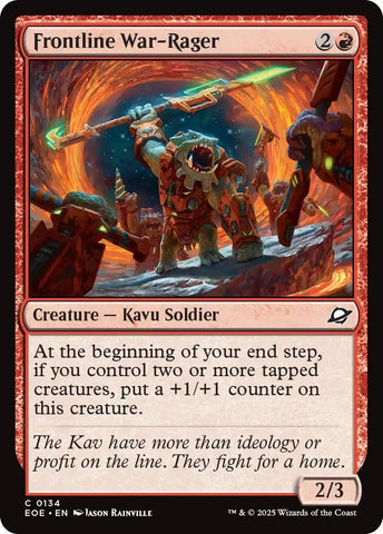 Image for Frontline War-Rager (134) (Edge of Eternities) - Magic: The Gathering