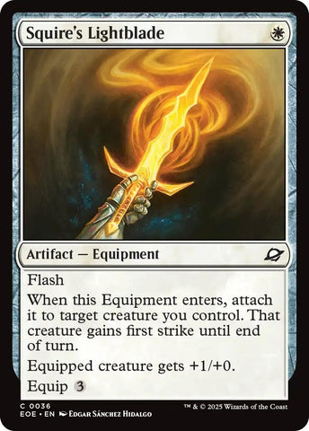 Image for Squire's Lightblade (36) (Edge of Eternities) - Magic: The Gathering