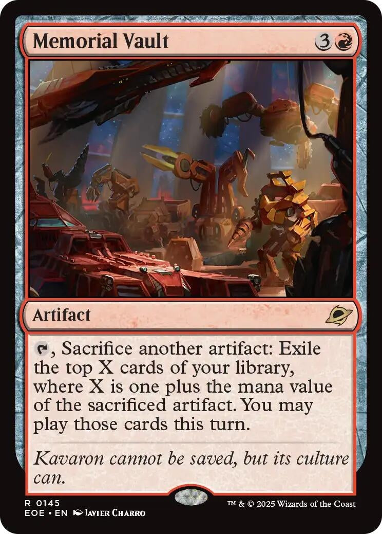 Image for Memorial Vault (145) (Edge of Eternities) - Magic: The Gathering